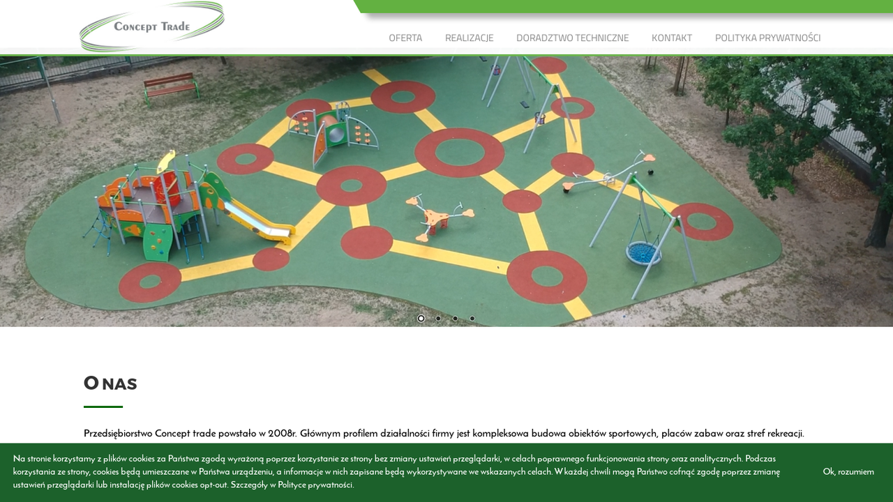Zrzut strony Budowa obiektów sportowych - realizacja projektów | Concept Trade