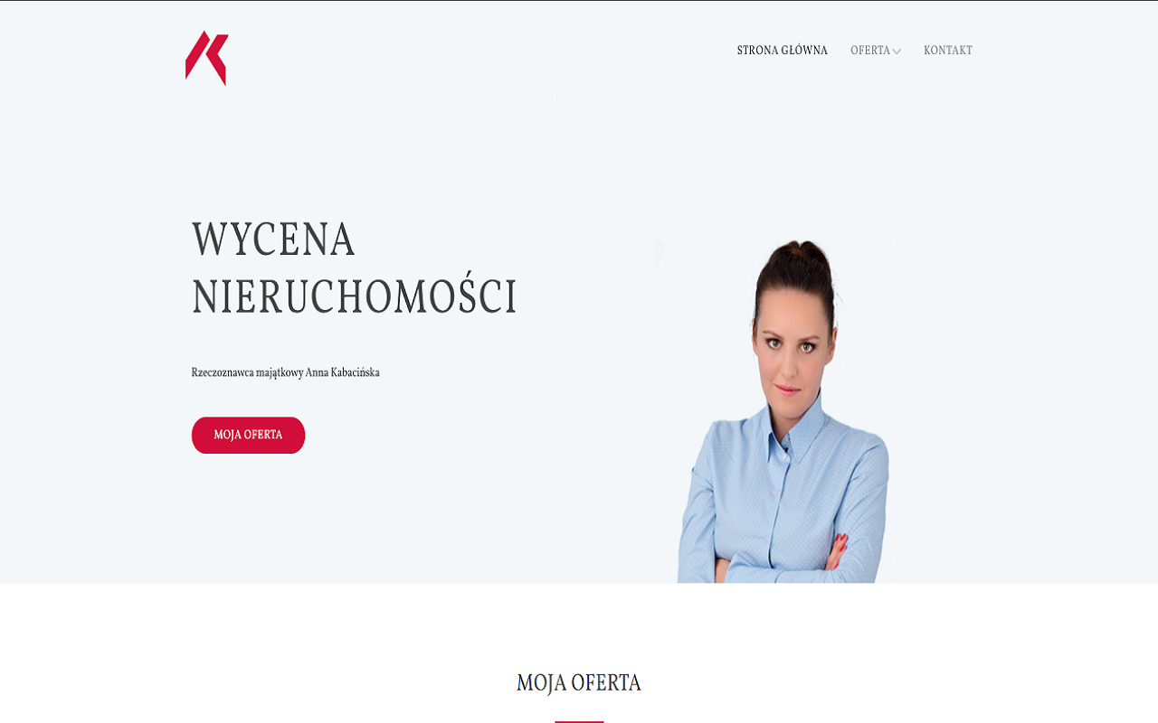 Zrzut strony Wycena Nieruchomości - Rzeczoznawca majątkowy | Anna Kabacińska