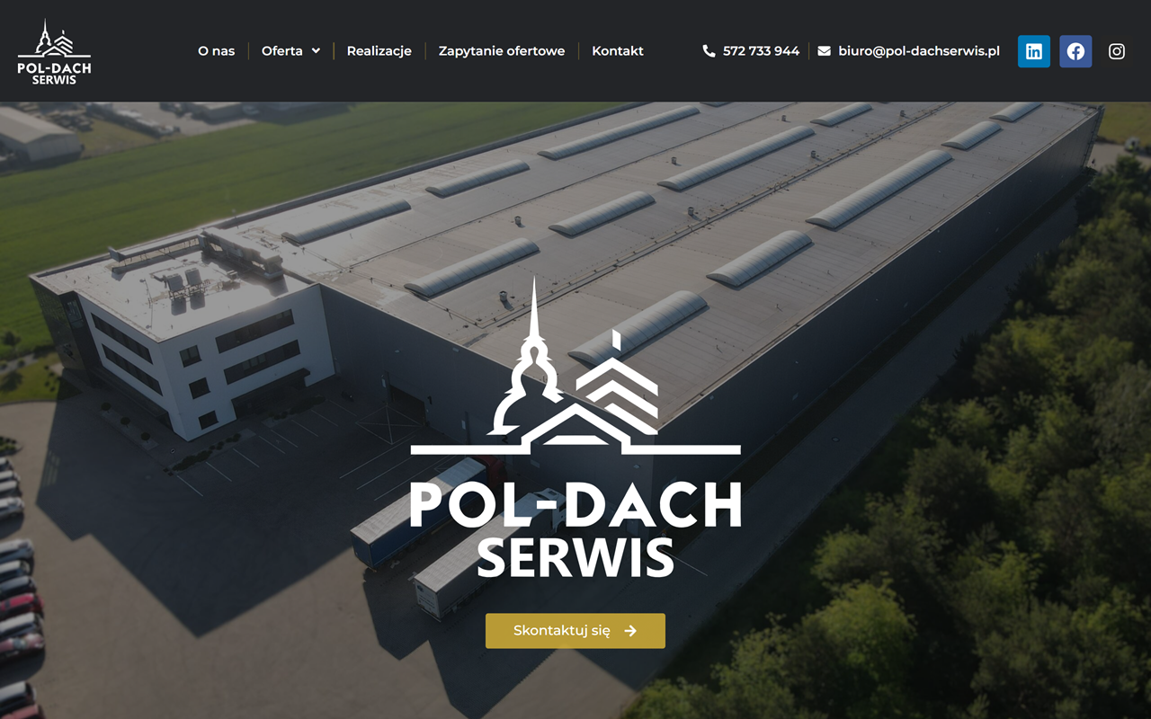 Zrzut strony Pol-Dach Serwis S.C. - Usługi dekarskie