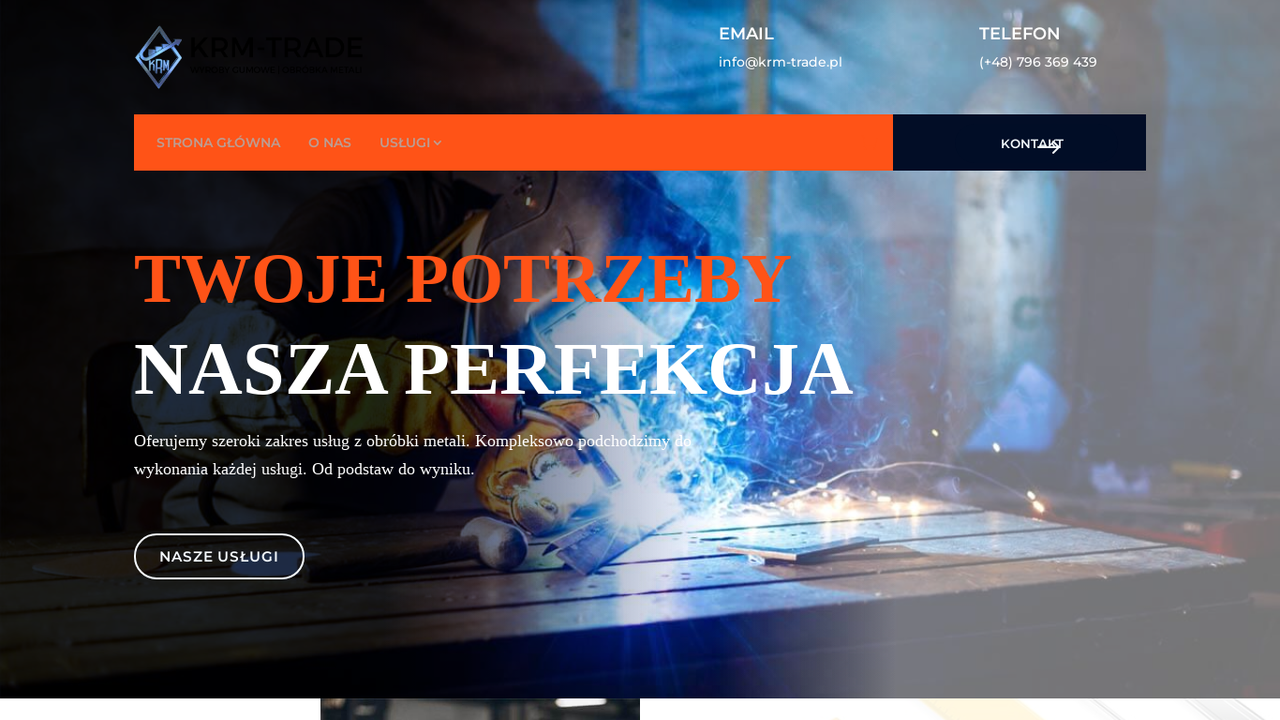 Zrzut strony Zakład obróbki metali | KRM-Trade sp z o.o.