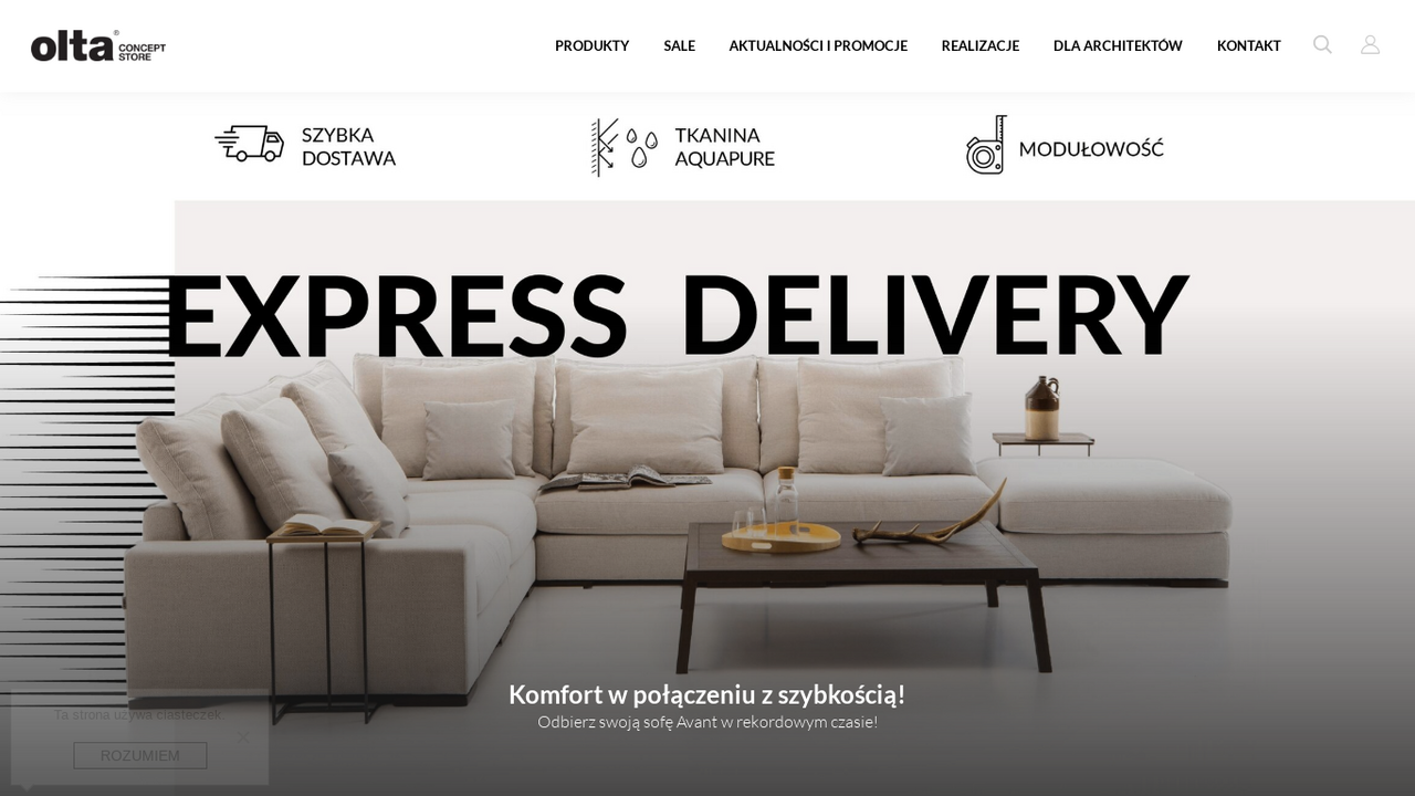 Zrzut strony Olta Concept Store