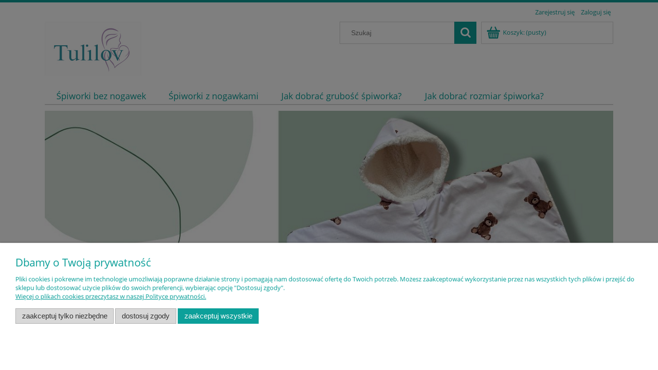 Zrzut strony Śpiworki dla dzieci | Sklep internetowy Tulilov
