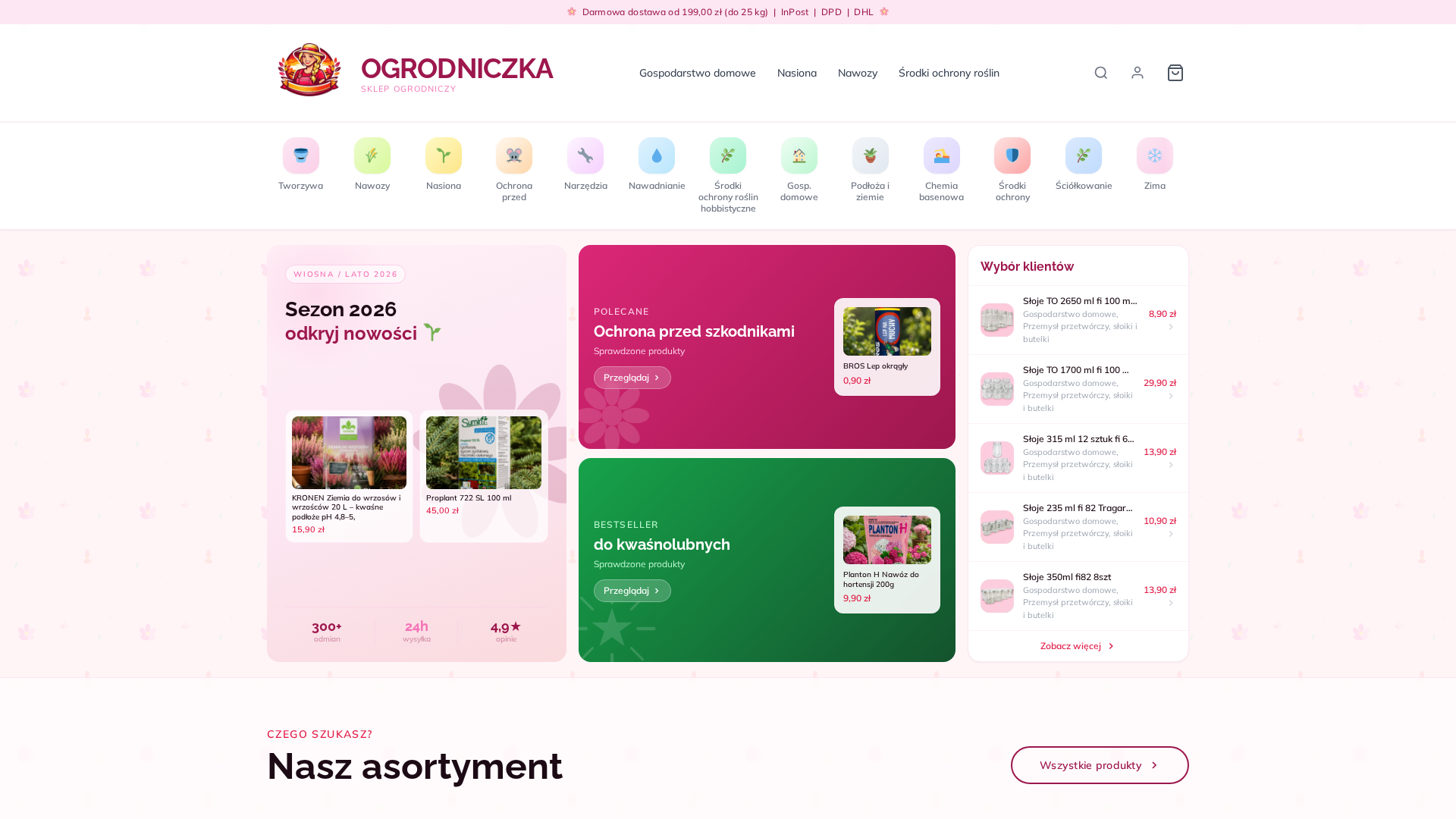Zrzut strony Ogrodniczka Sklep Ogrodniczy